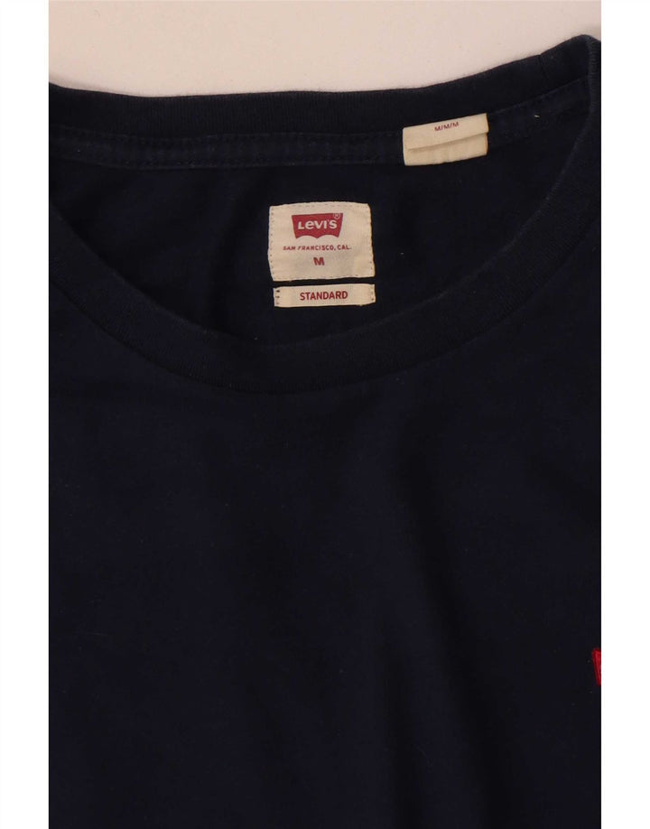 Levi's Camiseta estándar para hombre, talla mediana, azul marino