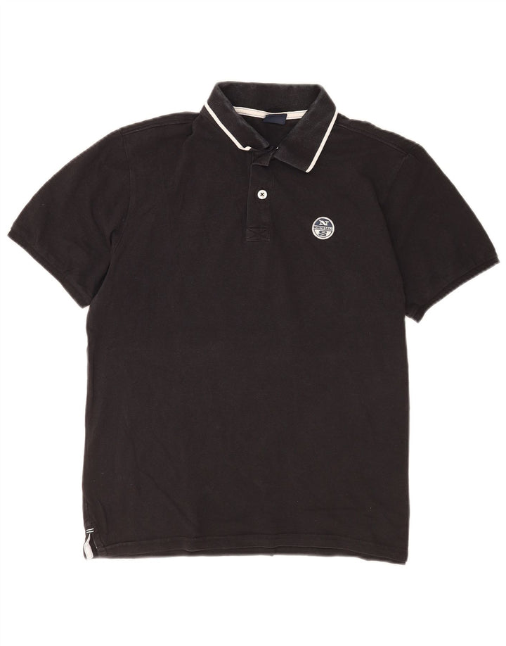 Polo North Sails Hombre Pequeño Algodón Negro