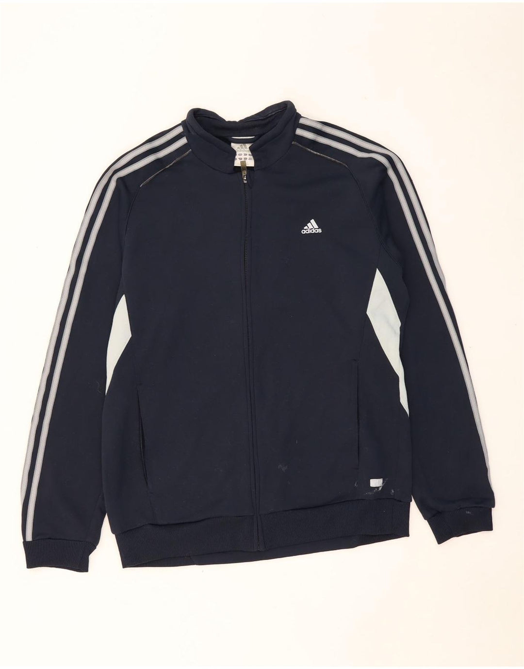 ADIDAS Chaqueta superior de chándal para hombre Poliéster con bloques de color azul marino grande