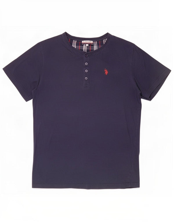 Asociación de Polo de EE. UU. Camiseta Hombre Top XL Azul Marino Algodón