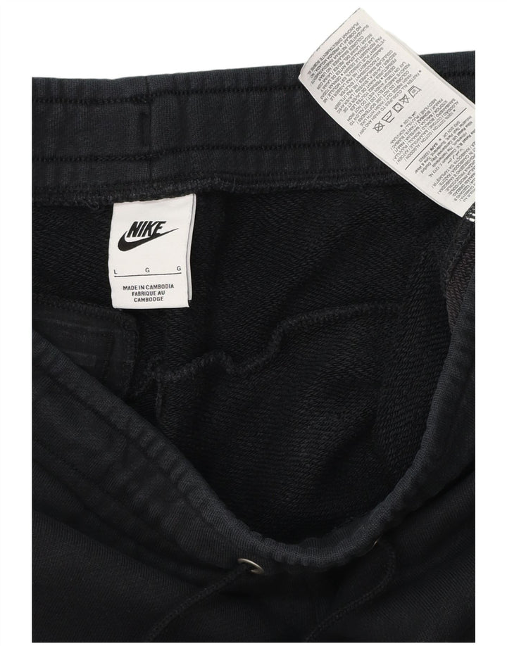 NIKE - Pantalones cortos deportivos para hombre, talla grande, color negro, algodón