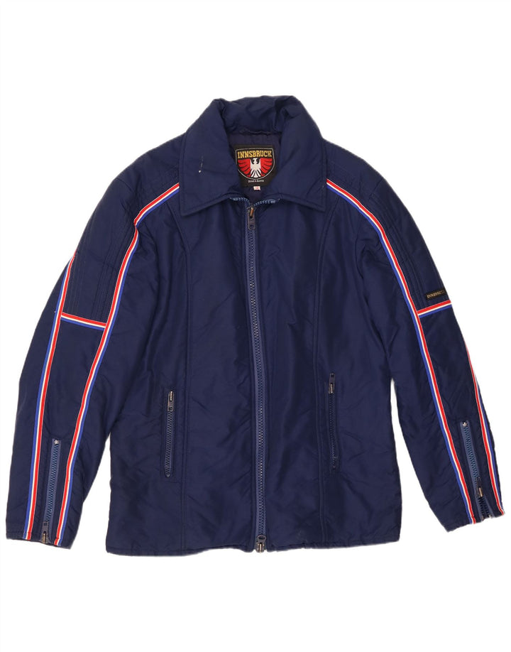 Innsbruck Chaqueta cortavientos para hombre EU 54 2XL Poliamida a rayas azul marino