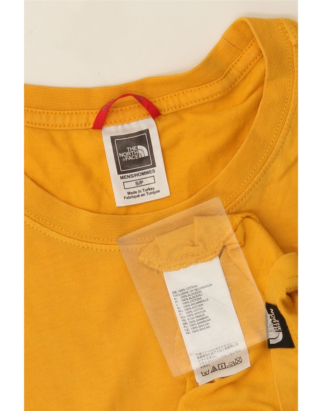 Camiseta The North Face Hombre Top Small Amarillo Algodón