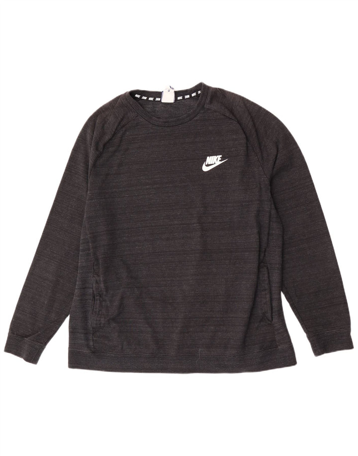 Sudadera Nike Hombre Jumper XL Algodón Moteado Negro