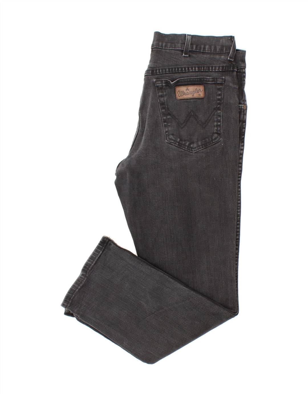 WRANGLER Womens Straight Jeans W34 L29 Black Vintage Wrangler and Second-Hand Wrangler from Messina Hembry 