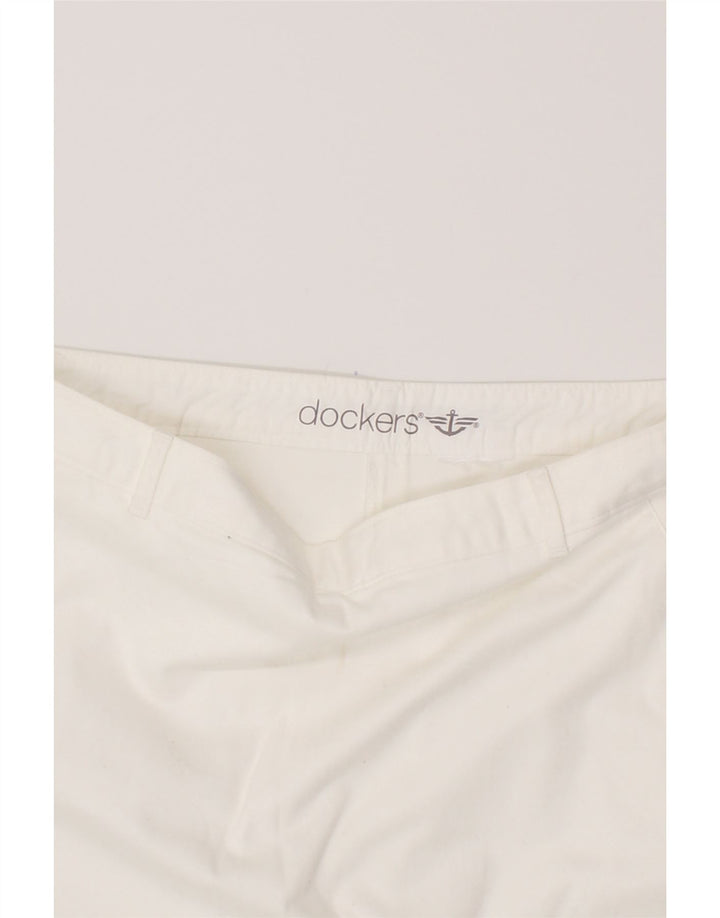 DOCKERS Womens Straight Skirt W34 Large White Vintage Dockers and Second-Hand Dockers from Messina Hembry 