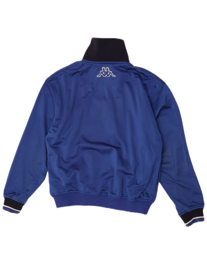 Kappa Chaqueta de chándal para niños 12-13 años XL Azul Colorblock Poliéster