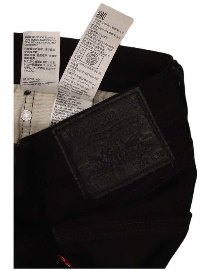 Levi's Hombre 511 Slim Jeans W32 L30 Algodón Negro