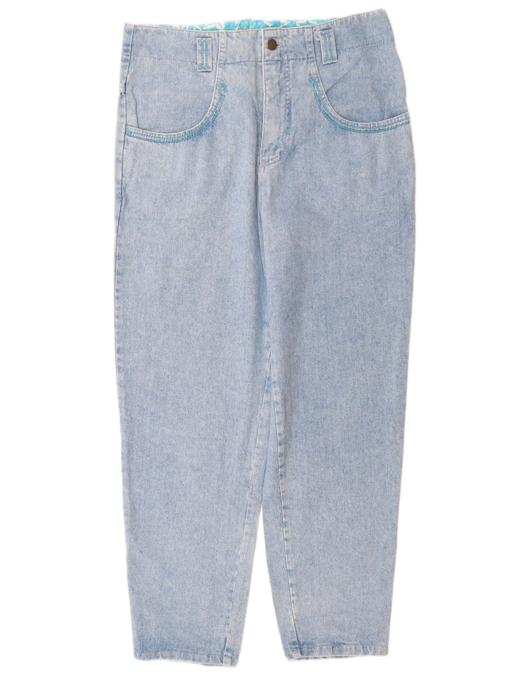 Mash Jeans cónicos para mujer IT 46 Large W30 L30 Algodón azul