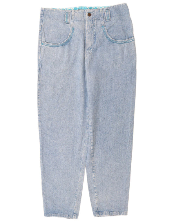 Mash Jeans cónicos para mujer IT 46 Large W30 L30 Algodón azul