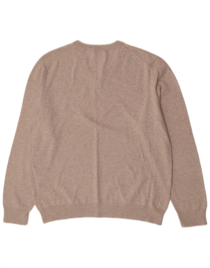 Jersey Gant Mujer Con Cuello En V Jersey Grande Gris Algodón