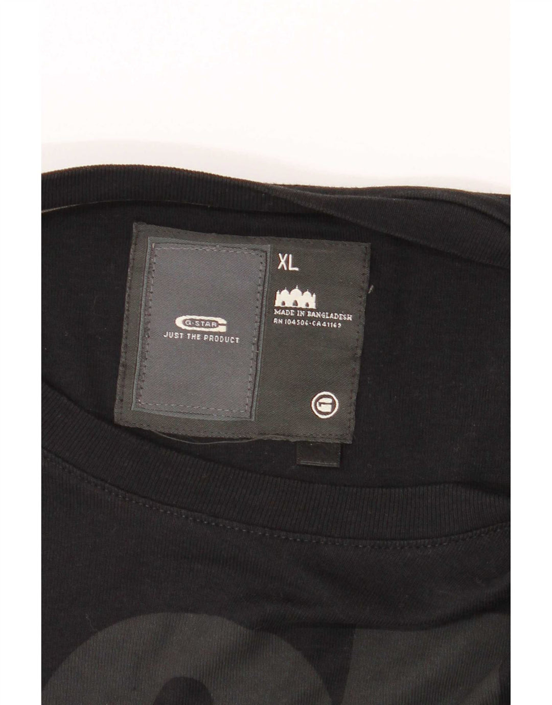 G-Star Hombre Gráfico Top Manga Larga XL Negro