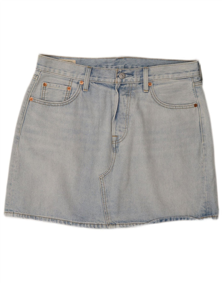 Minifalda vaquera Levi's para mujer W32 Algodón azul grande