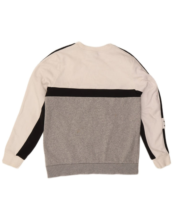 Adidas Sudadera con gráfico para niños 13-14 años Blanco Colorblock Algodón