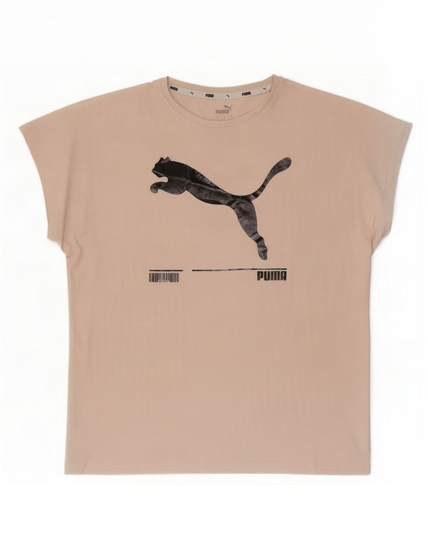 Puma Mujer Camiseta Gráfica Extragrande Top UK 10 Small Pink