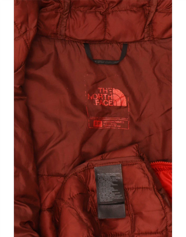 The North Face Chaqueta acolchada con capucha para hombre UK 36 Small Red Nylon