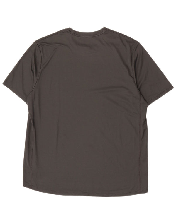 Camiseta Nike Dri Fit Graphic para hombre, talla grande, poliéster gris