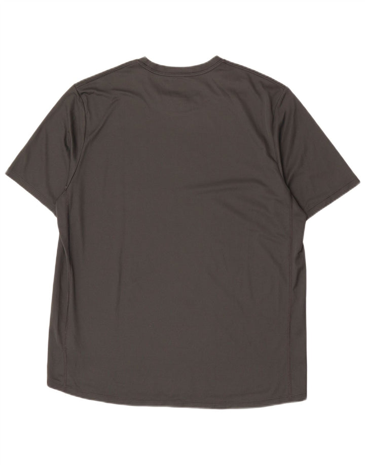 Camiseta Nike Dri Fit Graphic para hombre, talla grande, poliéster gris