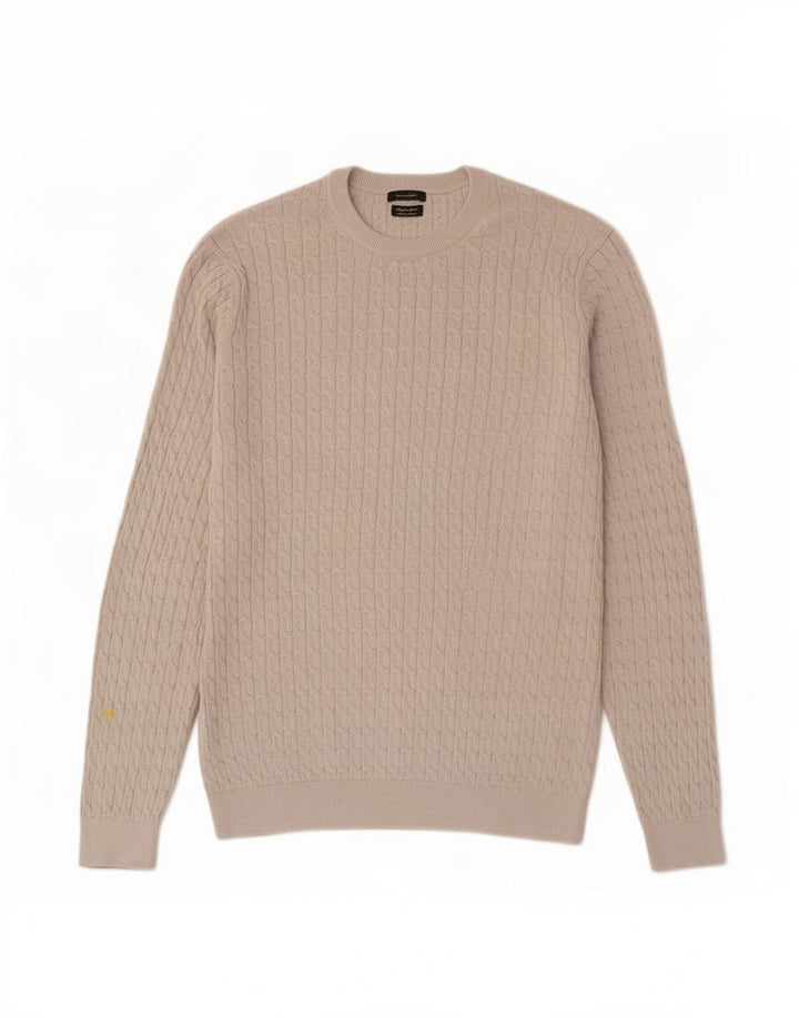 Jersey Massimo Dutti Hombre Cuello Redondo Algodón Gris Medio