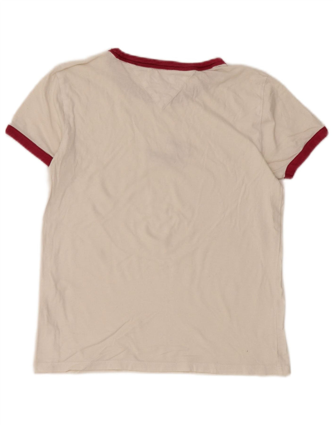 TOMMY HILFIGER Camiseta gráfica para mujer Top UK 6 XS Blanco
