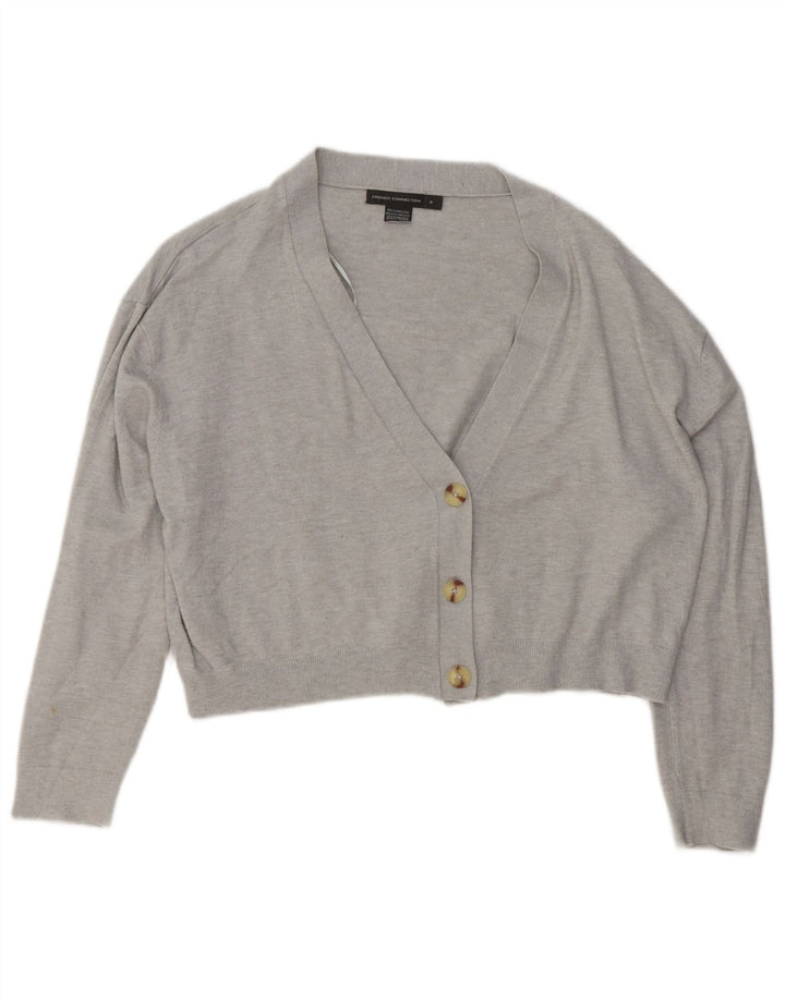 French Connection Cárdigan extragrande para mujer, talla S, color gris