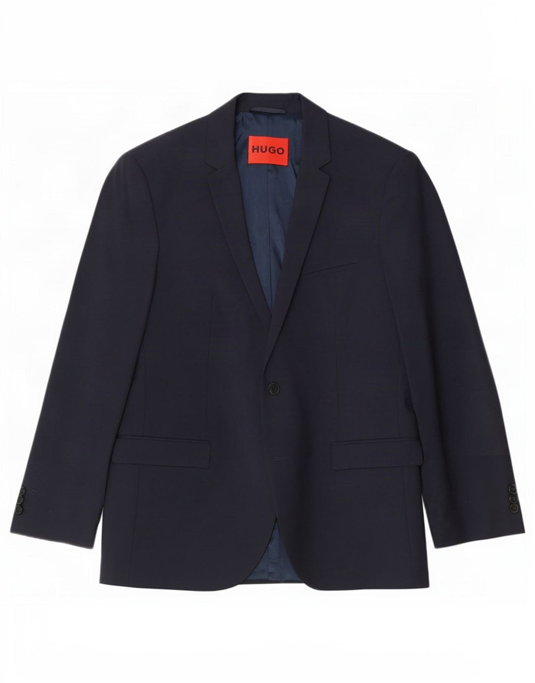 Hugo Boss Chaqueta tipo blazer de 2 botones para hombre UK 54 2XL Lana virgen azul marino