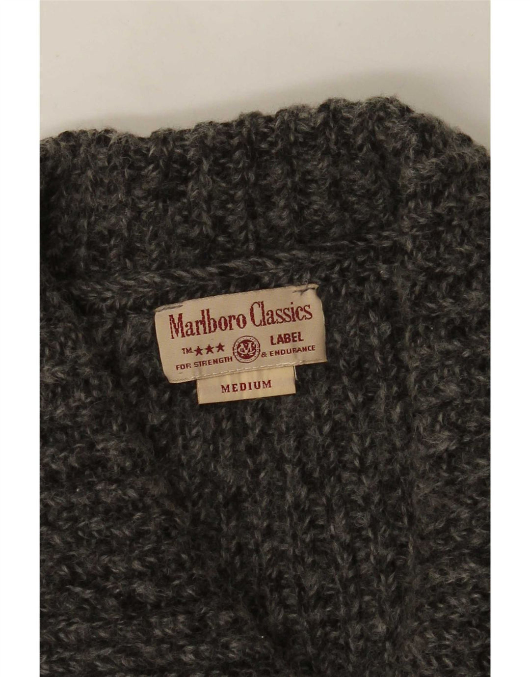 Marlboro Classics Suéter tipo cárdigan corto para mujer Reino Unido 44 Gris medio moteado