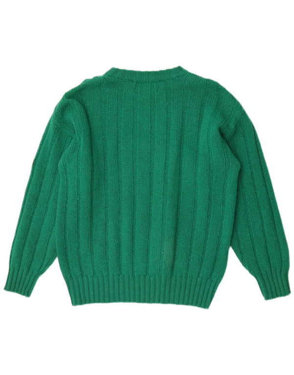 Marina Yachting Jersey de cuello redondo para mujer UK 20 2XL Lana verde