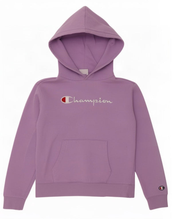 Champion Sudadera con capucha gráfica para niñas 13-14 años XL Púrpura