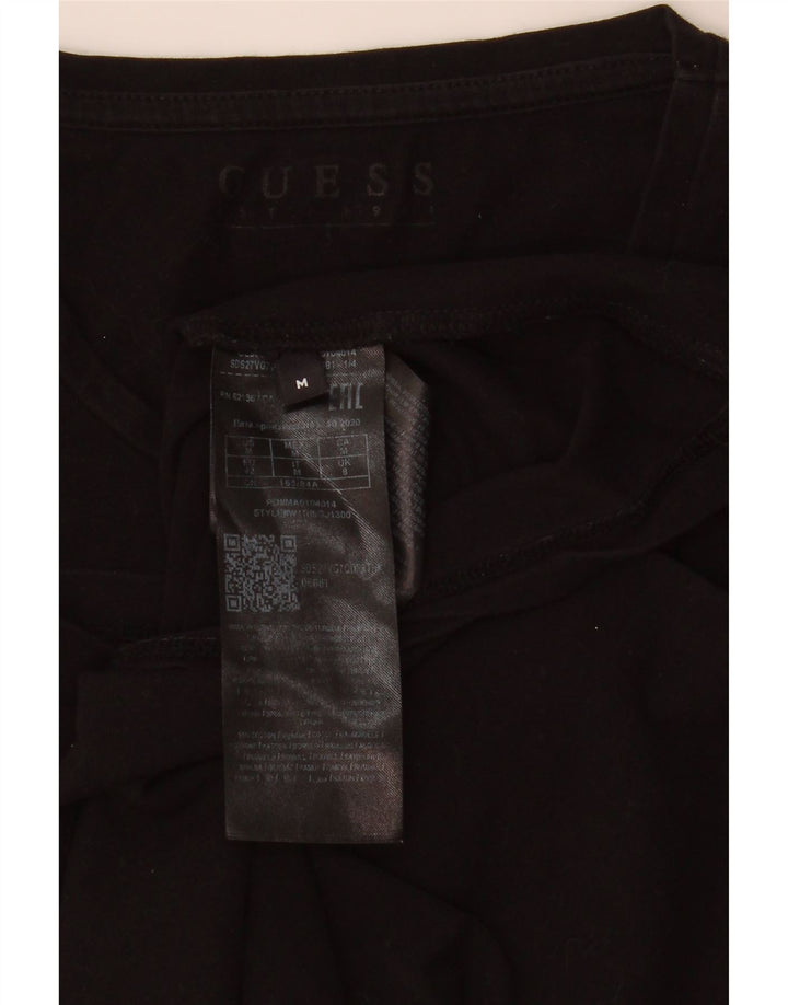 Guess Camiseta gráfica para mujer Top UK 8 Small Black