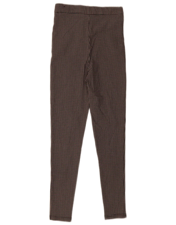 Zara Mujer Pantalón Chino Pitillo XS W24 L28 Pata De Gallo Multicolor