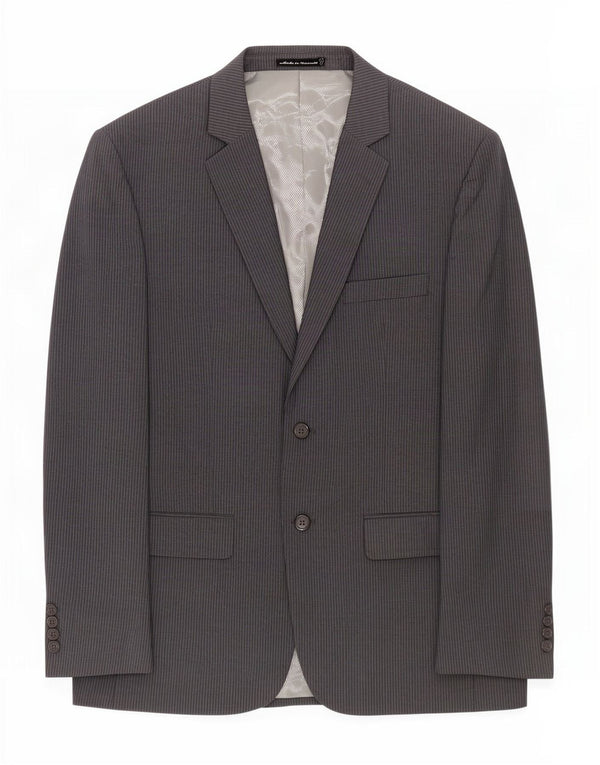 Pierre Cardin Chaqueta tipo blazer de 2 botones para hombre Reino Unido 40 Grande gris a rayas