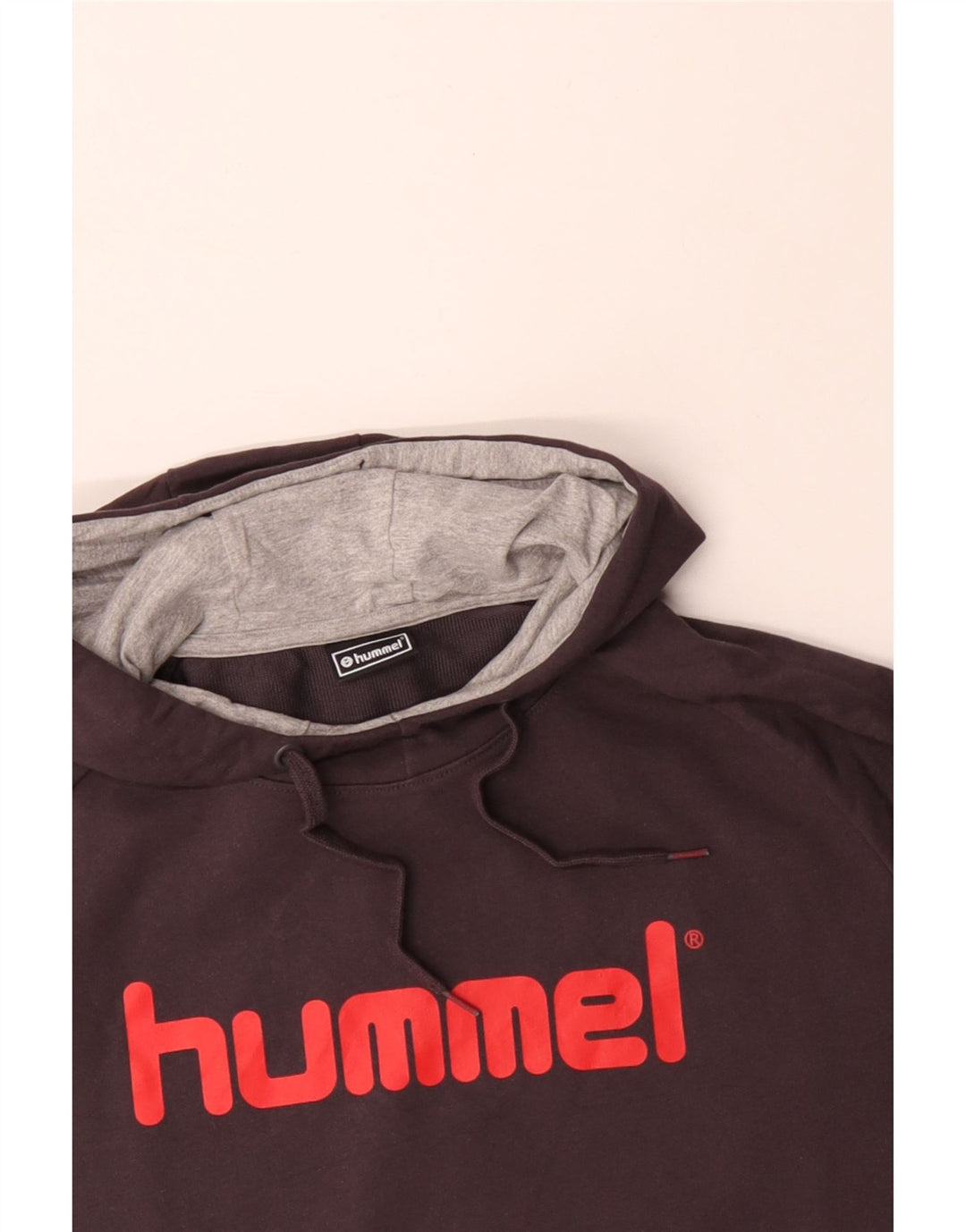 HUMMEL Sudadera con capucha gráfica para hombre XL Algodón negro