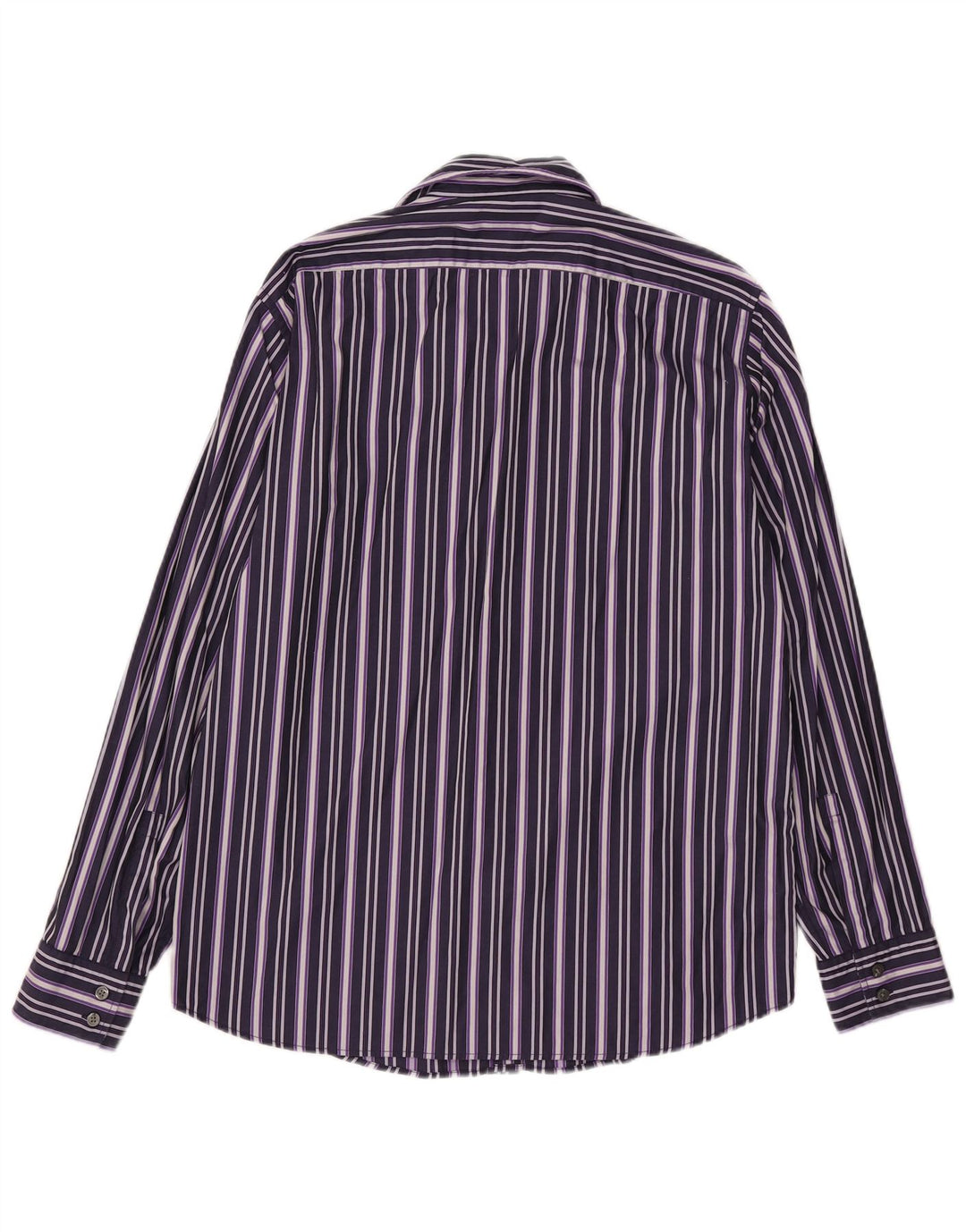Camisa Hugo Boss Hombre Grande Algodón A Rayas Morado
