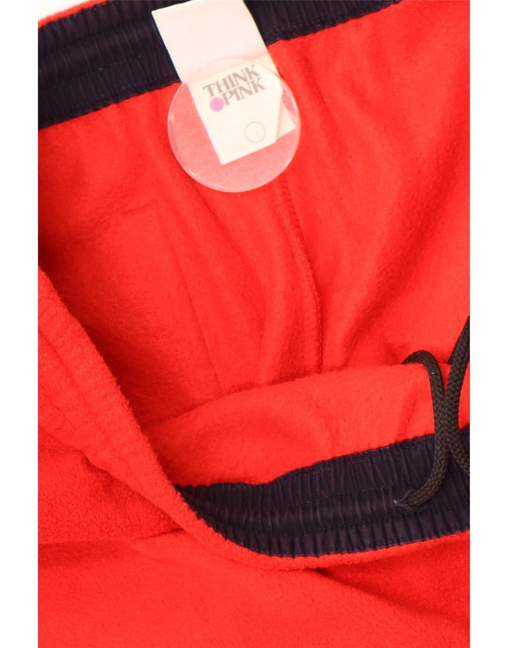 THINK PINK Womens Fleece Tracksuit Trousers UK 16 Large  Red Polyester