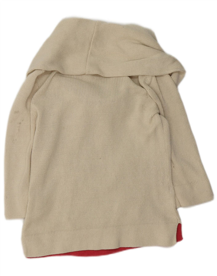 Joules Suéter tipo jersey con cuello chal para mujer UK 8 Small Off White