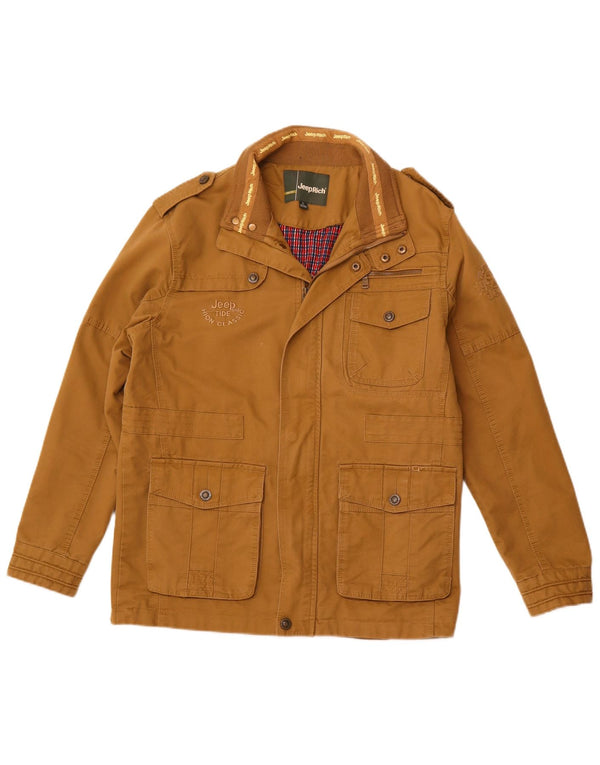 Jeep Rich Chaqueta militar para hombre UK 42 XL Marrón