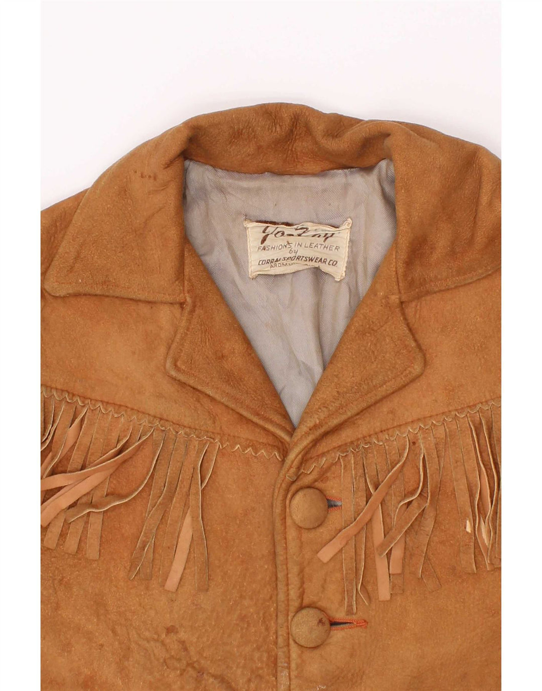 Quilon Chaqueta de ante occidental para niño 5-6 años Beige