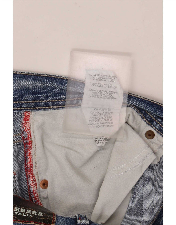 Carrera Jeans Rectos Para Hombre W36 L30 Algodón Azul