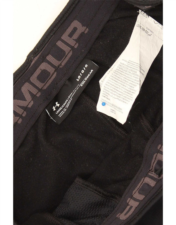 Under Armour Pantalones de chándal Cold Gear para hombre, poliéster negro grande
