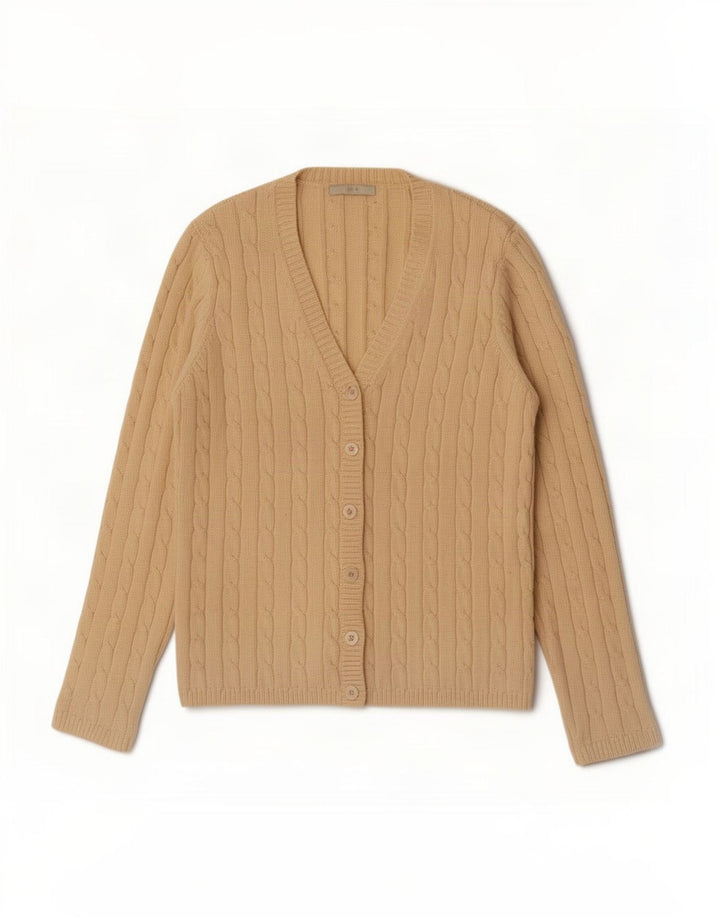 Marks & Spencer - Cárdigan para mujer, talla 40, algodón beige medio