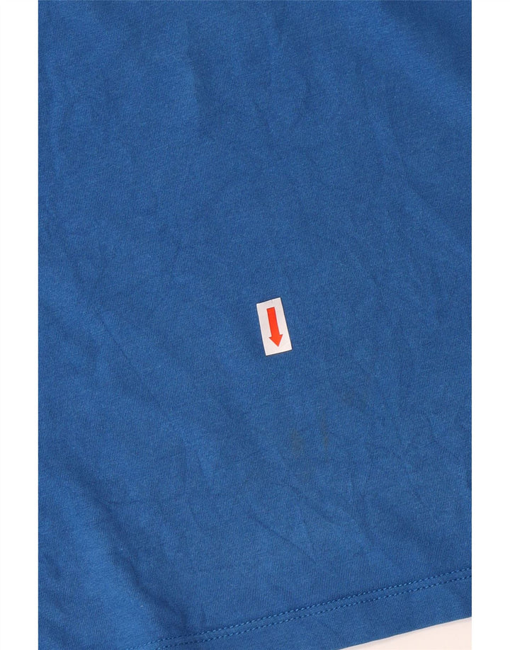 Jack Wolfskin Camiseta gráfica para mujer Top UK 22/24 2XL Algodón azul