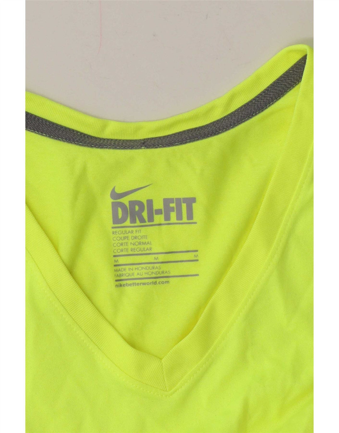 Nike Camiseta Dri Fit Regular para Mujer UK 40 Verde Medio