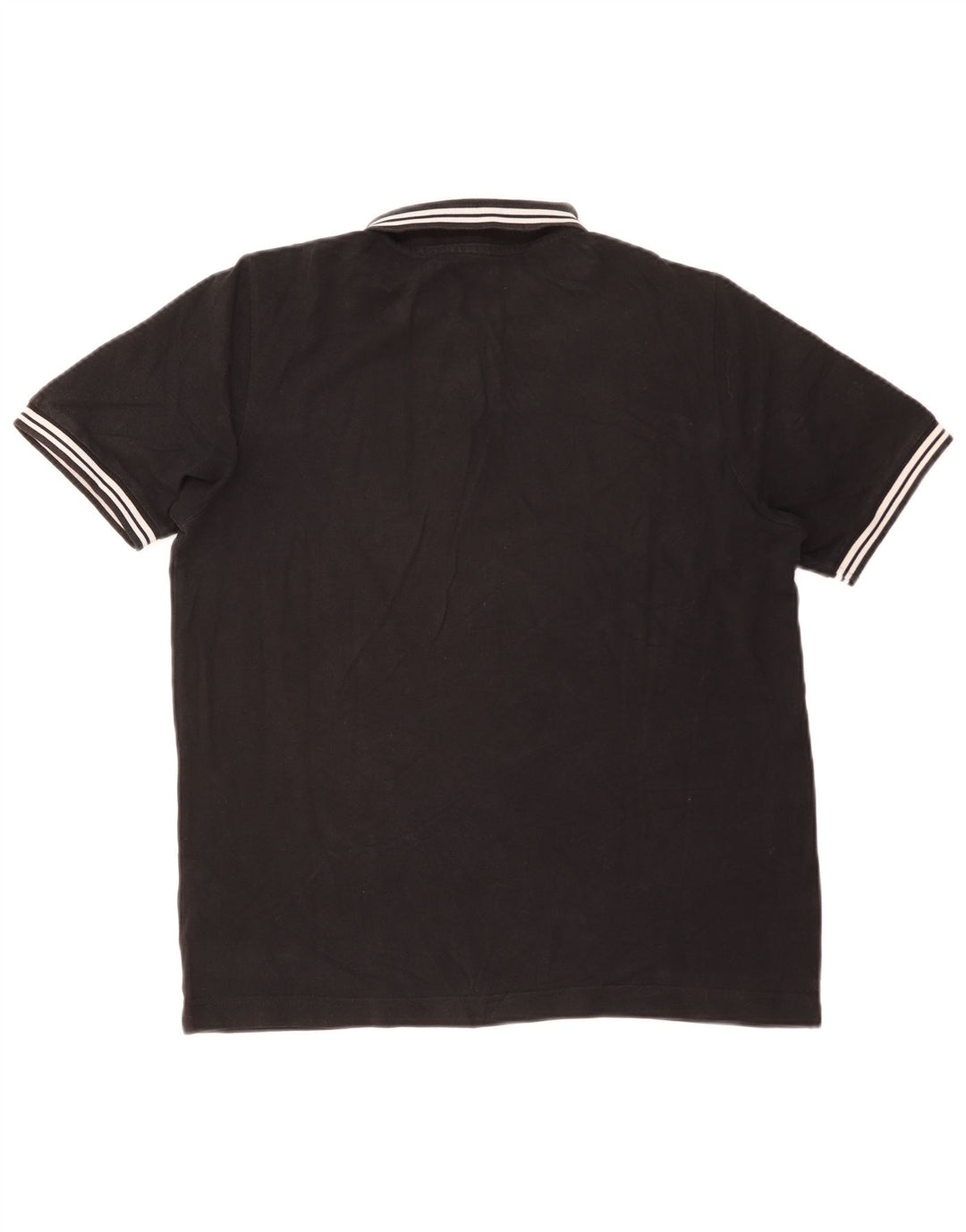 Kappa Polo Hombre De Algodón A Rayas Negro Medio