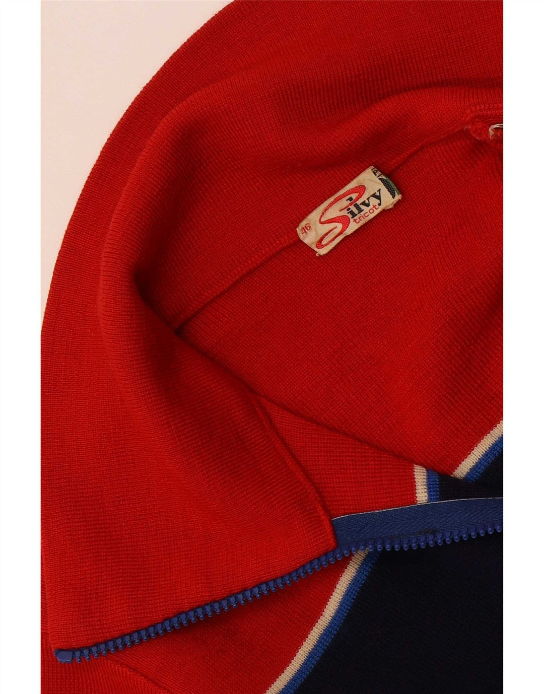Silvy - Cárdigan para mujer IT 46 Large Azul marino Colorblock