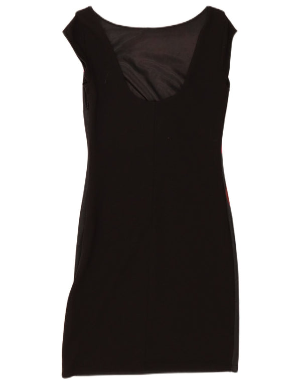 Desigual Vestido tubo sin mangas para mujer UK 6 XS Negro Floral