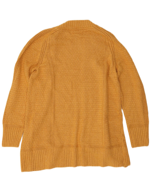 Cárdigan abierto largo para mujer de Fat Face UK 40 Viscosa amarilla mediana
