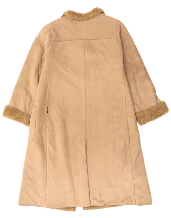 ARMANI Abrigo Sherpa para mujer Reino Unido 46 Grande Beige