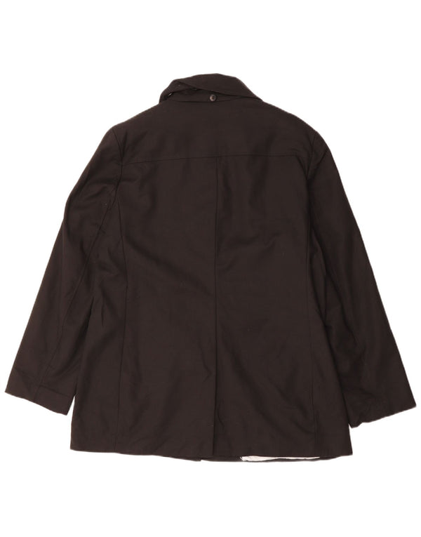 Calvin Klein Chaqueta Blazer de 4 Botones para Mujer UK 46 Grande Algodón Negro