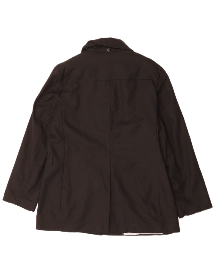 Calvin Klein Chaqueta Blazer de 4 Botones para Mujer UK 46 Grande Algodón Negro